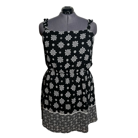 Maurices NWT Black and White Boho Summer Dress (Size 2X) - Picture 1 of 8
